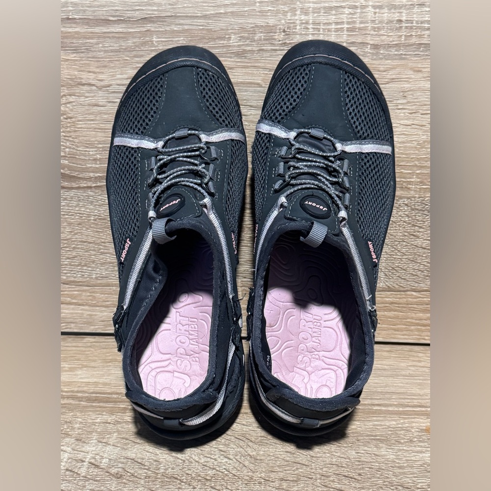 Jsport by Jambu Women's Tahoe water ready slip on sneakers size 9 black pink - Picture 4 of 11